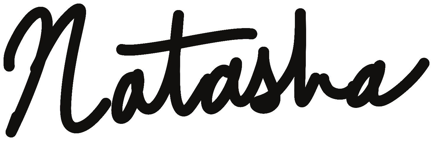 Natasha, handwritten by Natasha