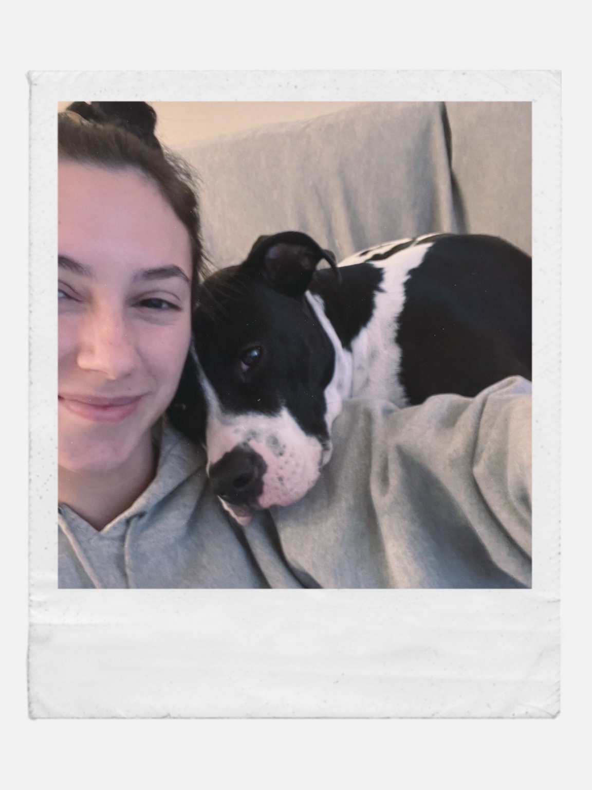 Natasha with Oscar