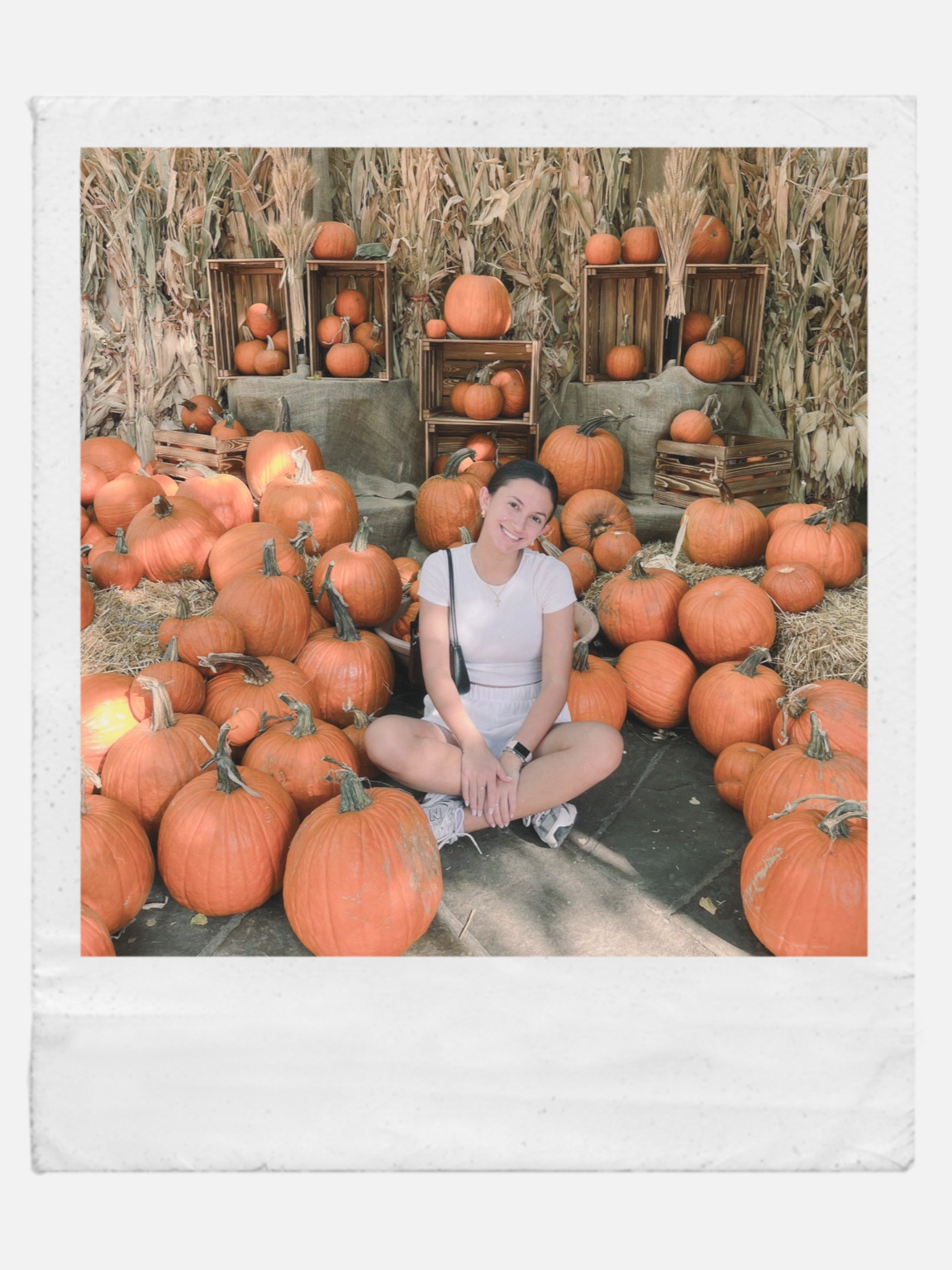 Natasha at the pumpkin patch